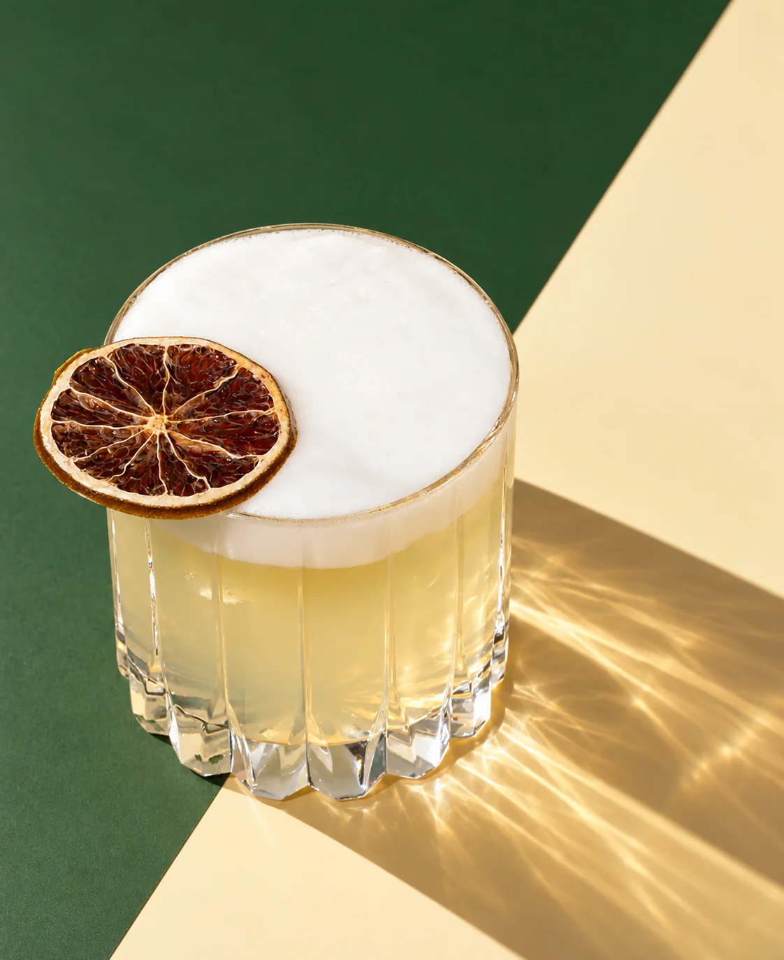 Pisco Sour with an aquafaba foam head