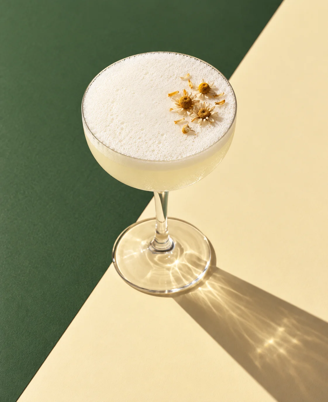 White Lady with an aquafaba foam head